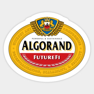 Algorand Beer Label Sticker